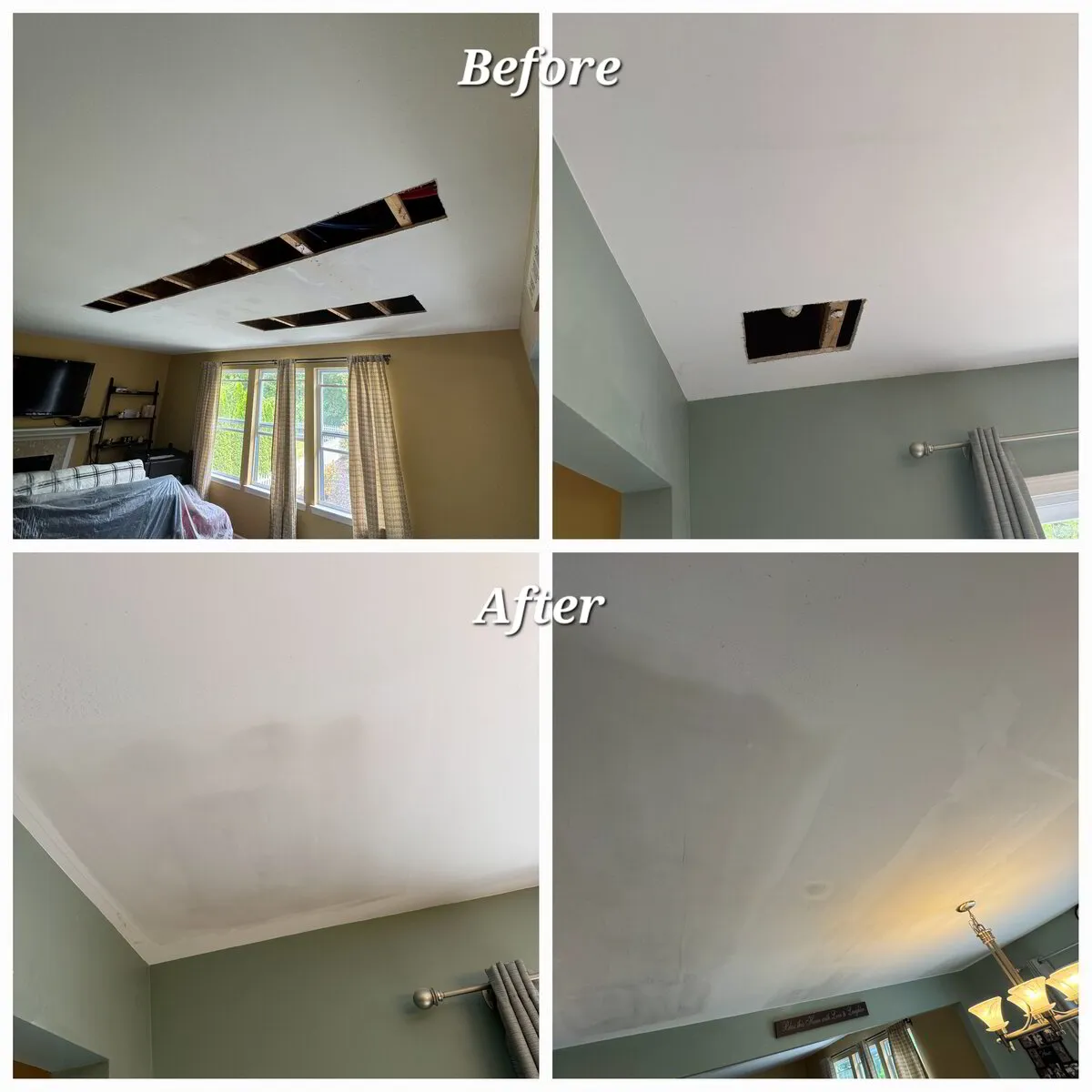Ceiling Hole & Patch Repair by The Patch Guyz
