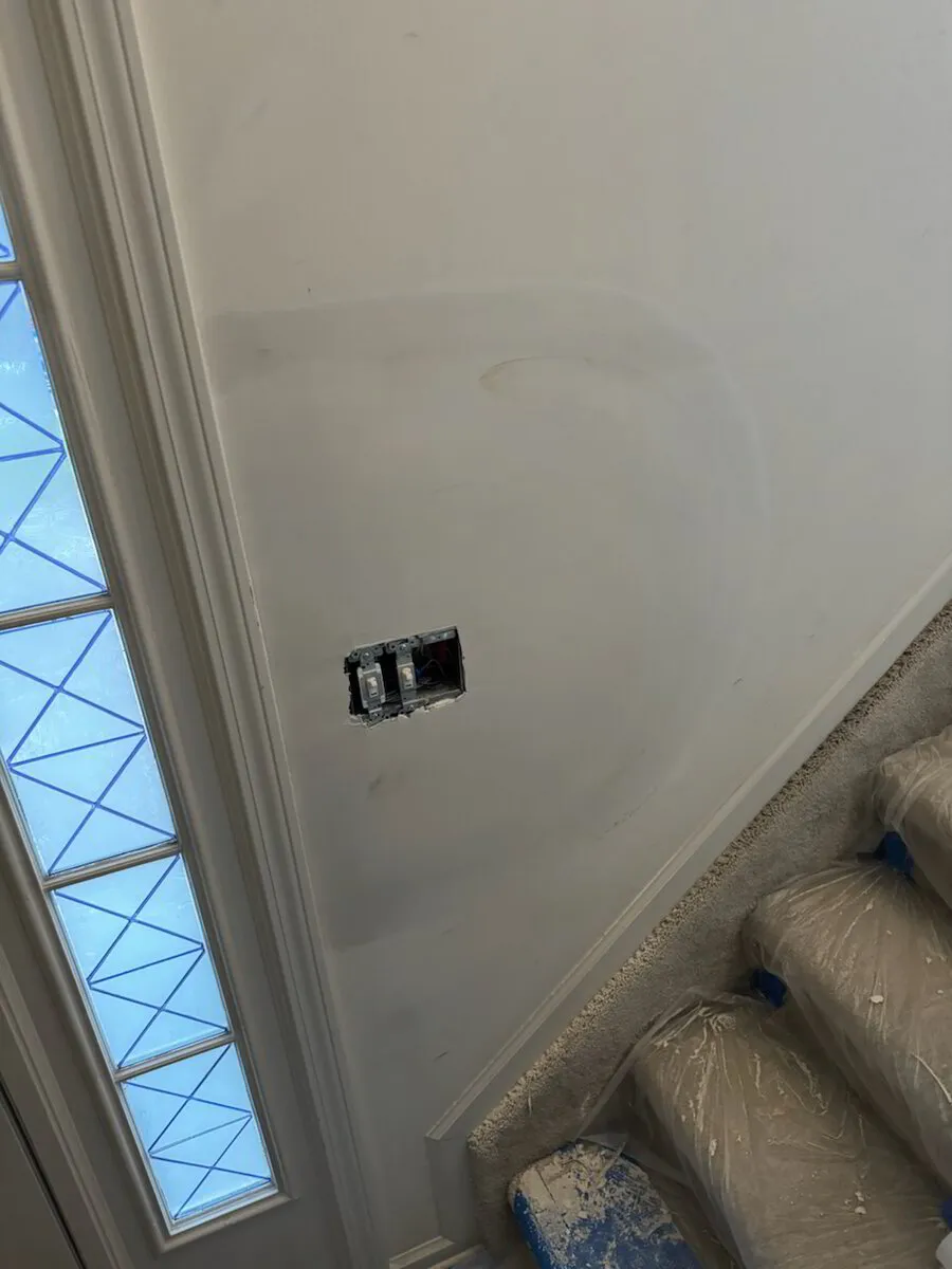 TV Mount & Anchor Hole Repair by The Patch Guyz