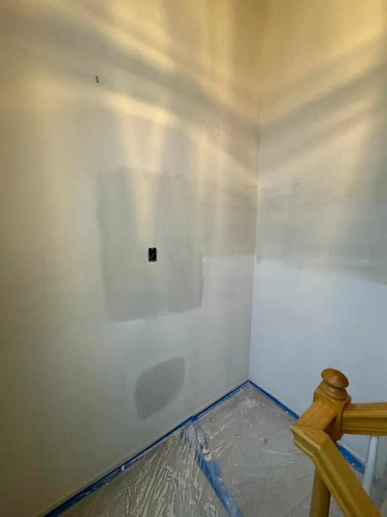 TV Mount & Anchor Hole Repair completed by The Patch Guyz